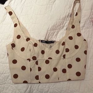 Polka dot crop top